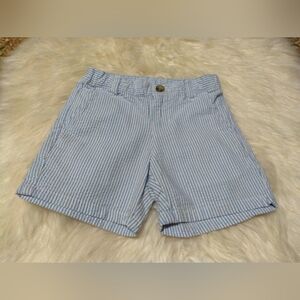 Janie and Jack Blue And White Striped Seersucker  Shorts Size 3